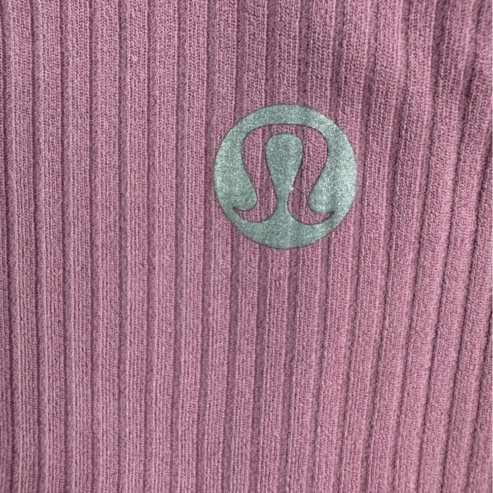Lululemon Align Ribbed High-rise pants in velvet dust size 12 inseam 24” inseam - Picture 3 of 6